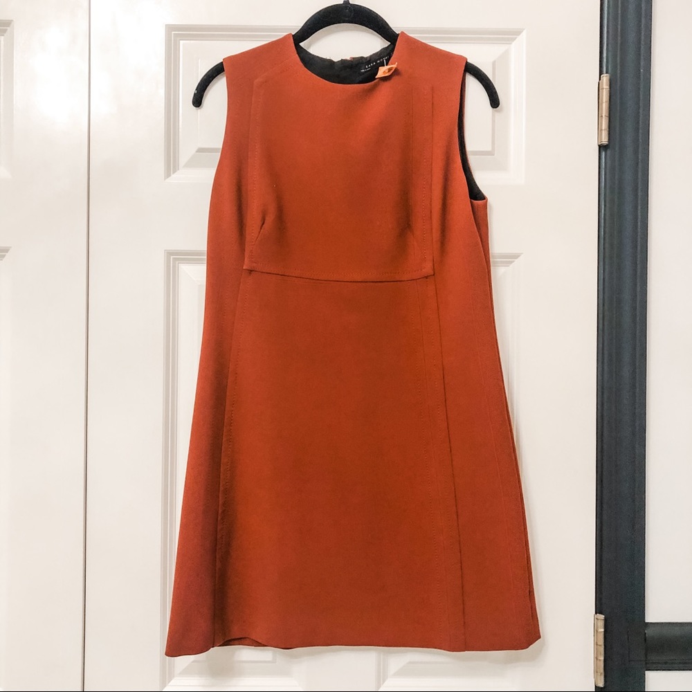 Zara Rust Shift Dress